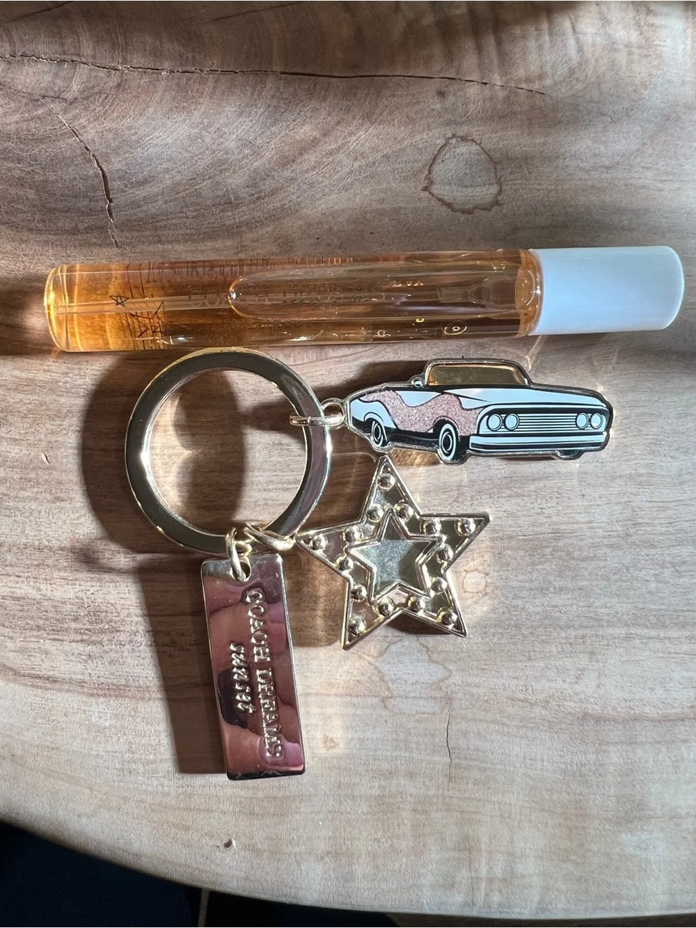 Coach Dreams Sunset Travel Perfume with Gold Keychain